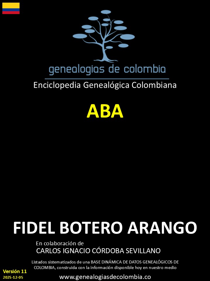 Este libro incluye el apellido Abá