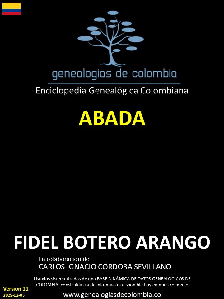 Este libro incluye el apellido Abada