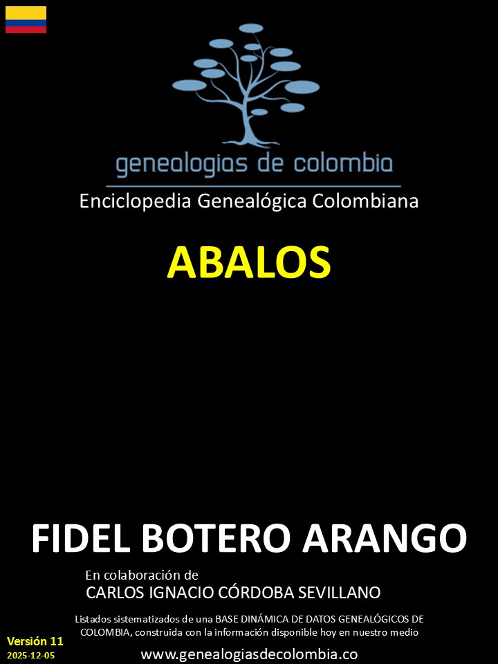 Este libro incluye el apellido Abalos