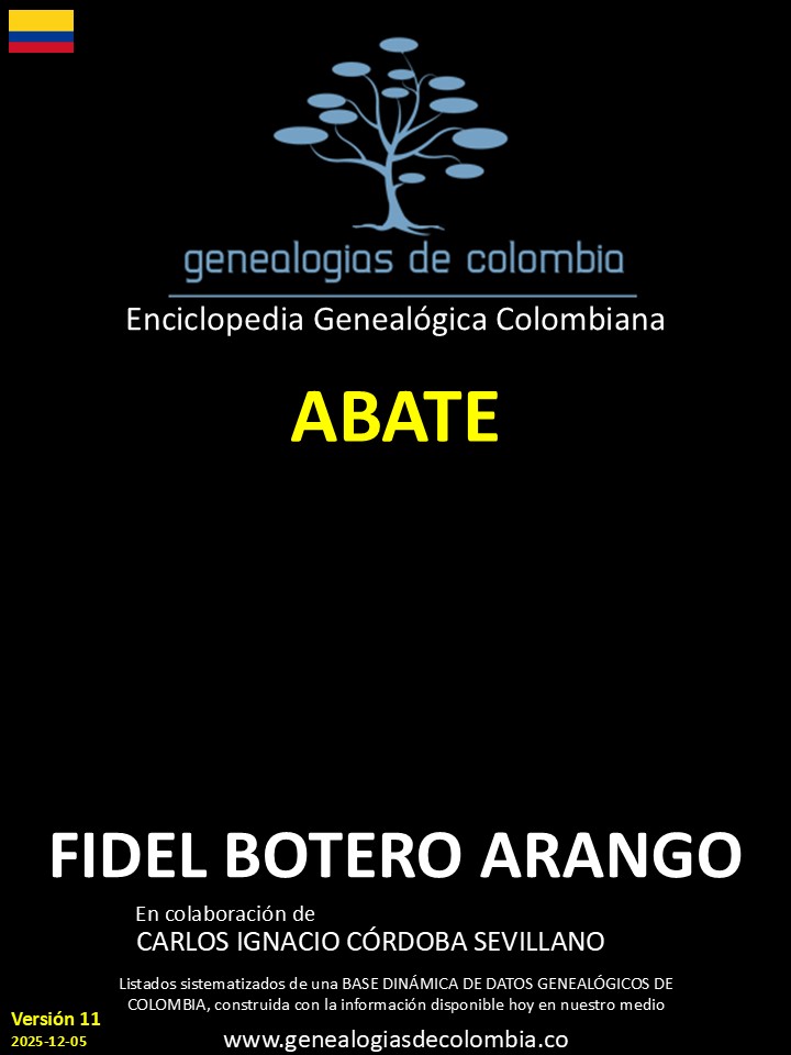 Este libro incluye el apellido Abate