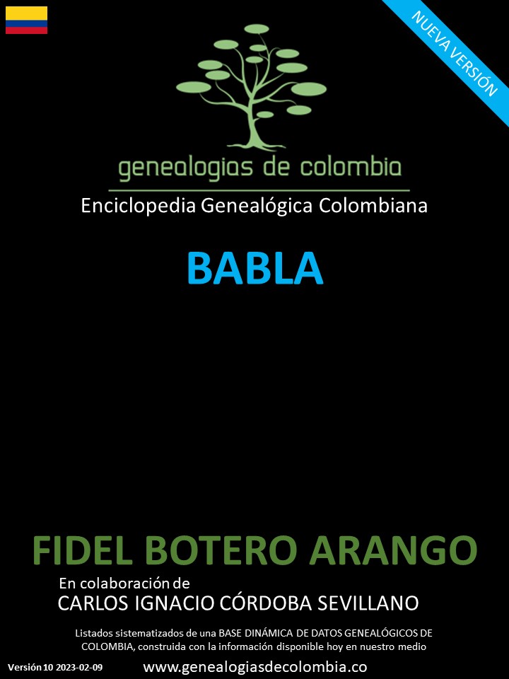 Este libro incluye el apellido Babla