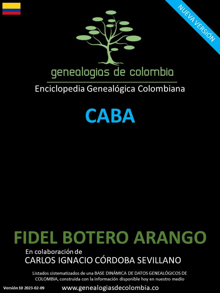 Este libro incluye el apellido Caba