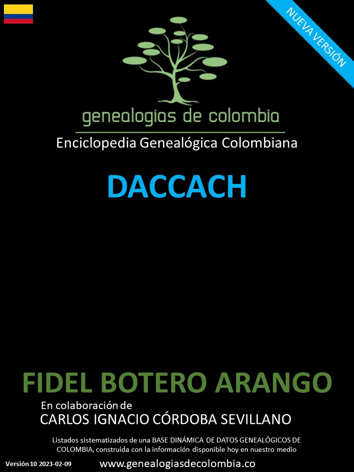 Este libro incluye el apellido Daccach