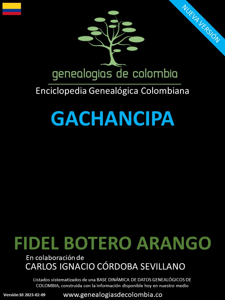 Este libro incluye el apellido Gachancipá