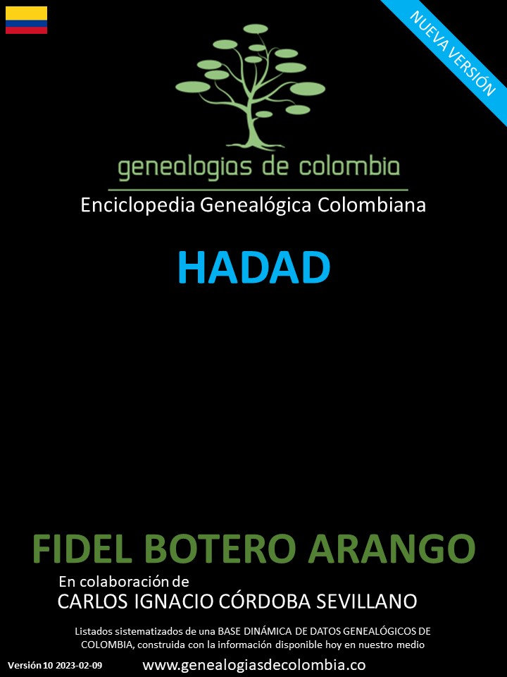 Este libro incluye el apellido Hadad