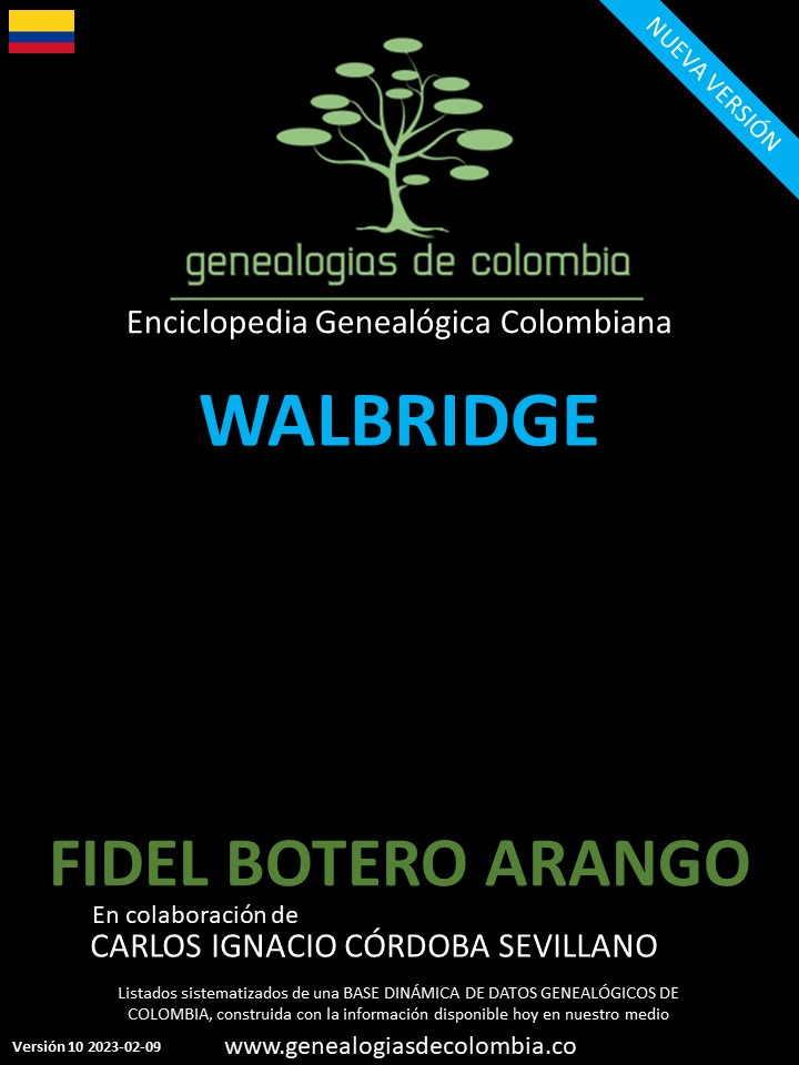 Este libro incluye el apellido Walbridge