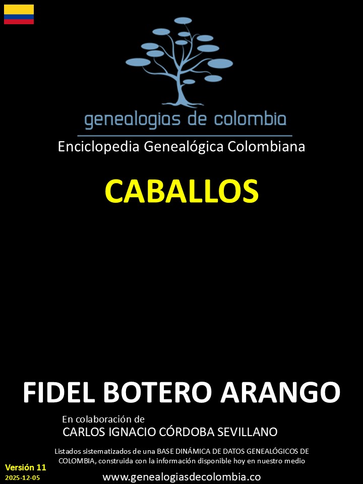 Este libro incluye el apellido Caballos