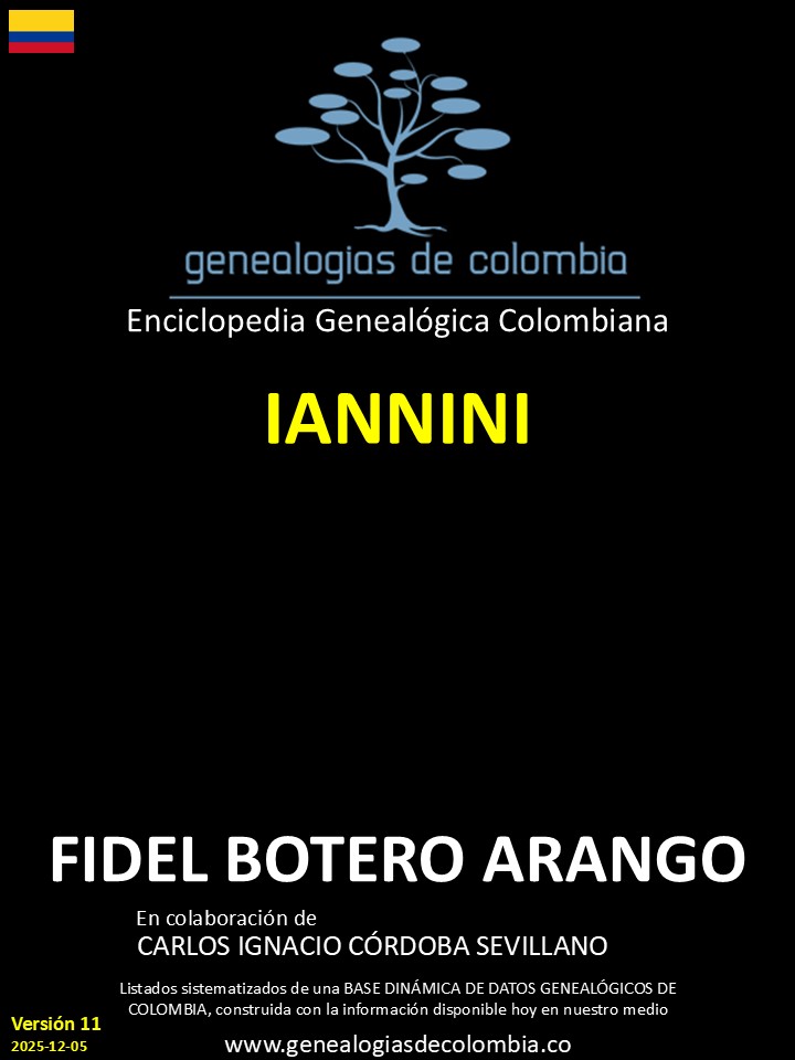 Este libro incluye el apellido Iannini