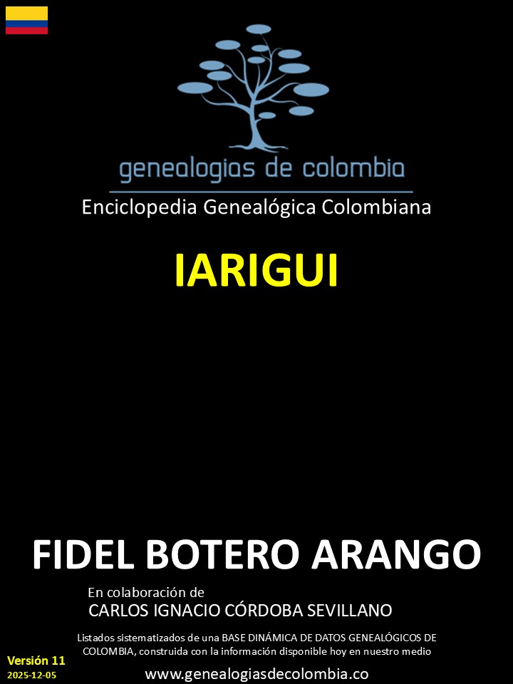 Este libro incluye el apellido Iarigui