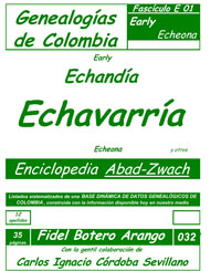 Este libro incluye los apellidos: 
Early, Eastman, Easton, Echagaray, Echagüe, Echandía, Echarri, Echarte, Echavarría, Echegoyen, Echenique, Echeona