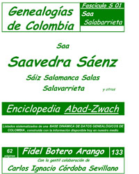 Este libro incluye los apellidos: 
Saa, Saad, Saade, Saaibi, Saavedra, Sabaleta, Sabater, Sabet, Sabin, Sabogal, Saboya, Sacantivá, Sáchica, Sacristán, Sadder, Sadlier, Sáenz, Sáez, Said, Sáinz, Sáiz, Sala, Salaberry, Salado, Salah, Salamanca, Salanueva, Salas, Salavarrieta